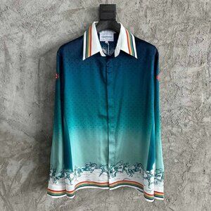 Casablanca Long Sleeve Cuban Collar Shirt